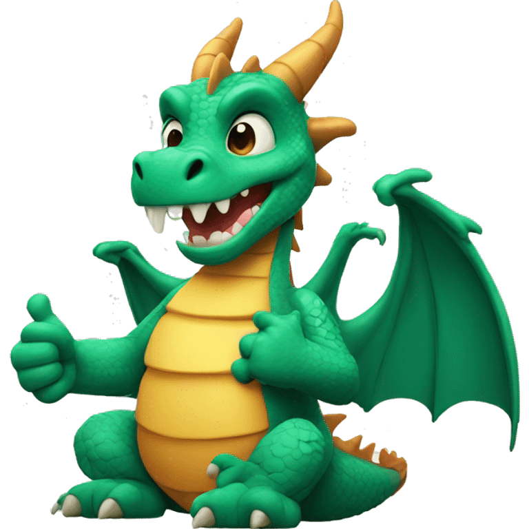 dragon doing thumbs up emoji