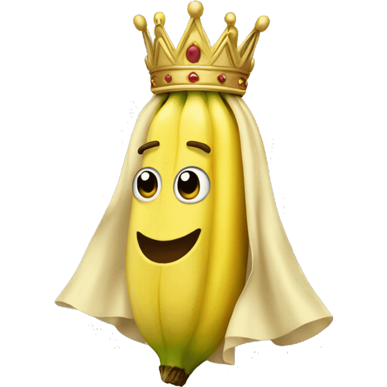 banana with crown and robe emoji