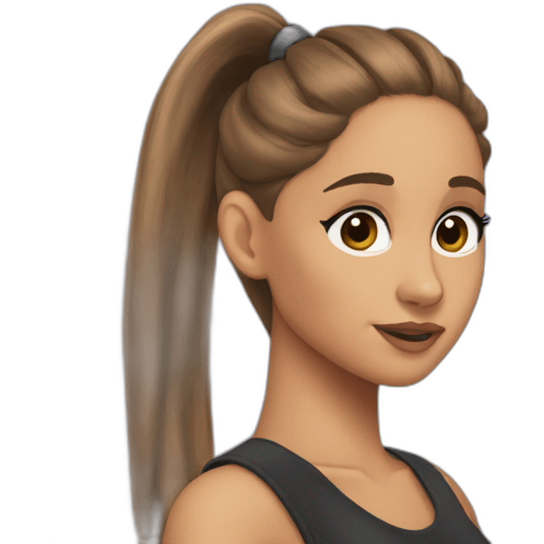 Ariana grande ponytail emoji