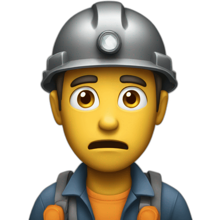 miner scared emoji