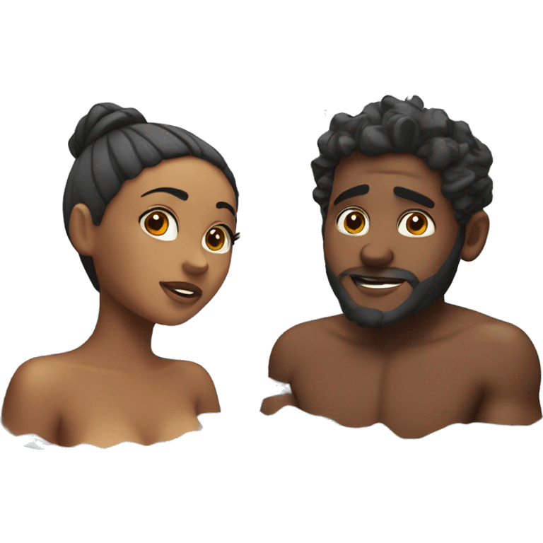 Jacuzzi boy and girl emoji