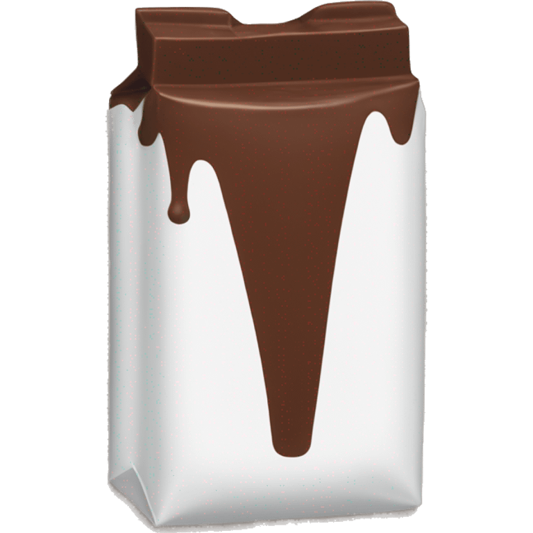 Make a emoji of the chocolate dairymilk(with wrapper) shape-rectangular emoji