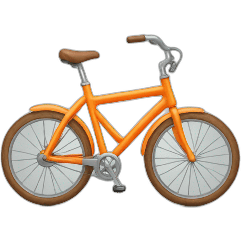 Orange bicycle emoji