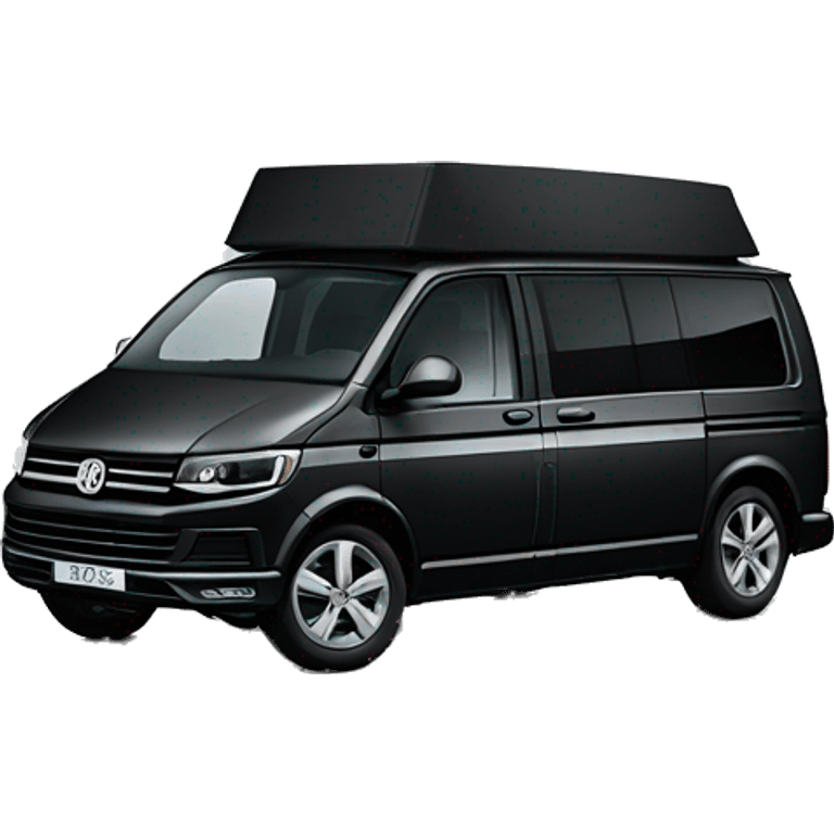 Black VW Multivan T6 emoji