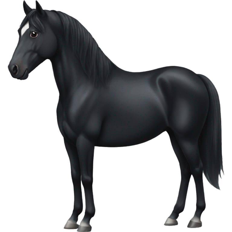 black horse without white emoji