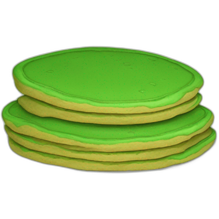 green pancake emoji