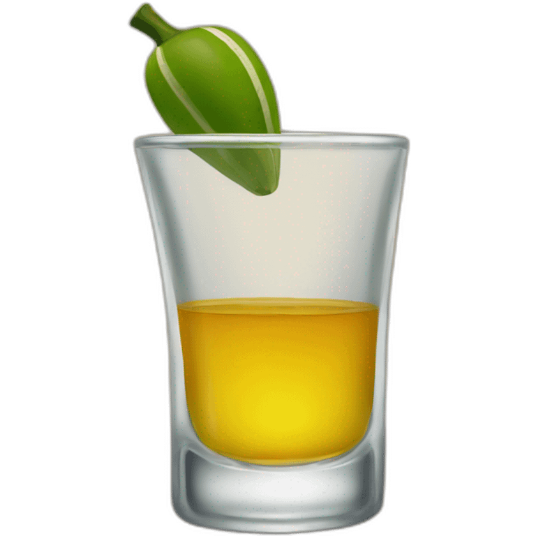 A single tequila shot emoji