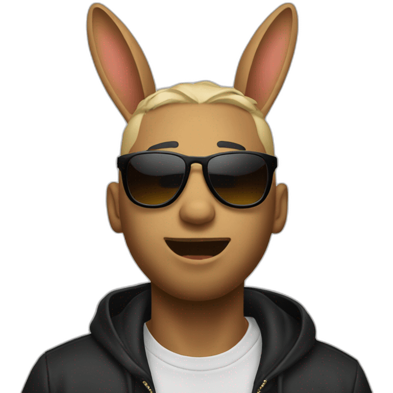 bad bunny rapper emoji