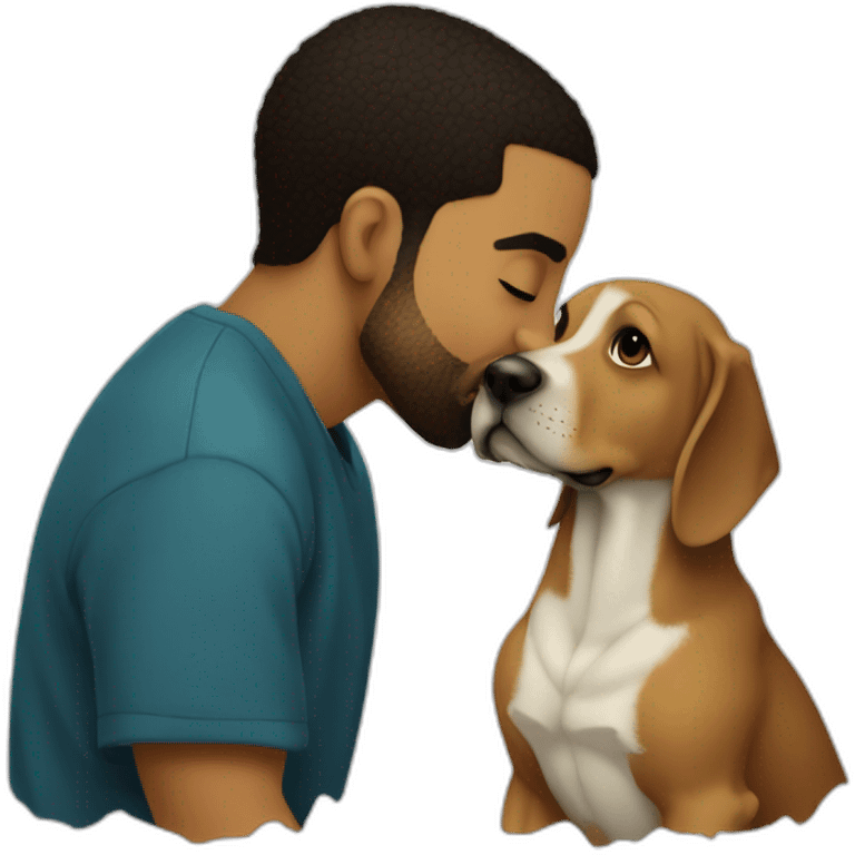 Drake kissing snoopdog emoji