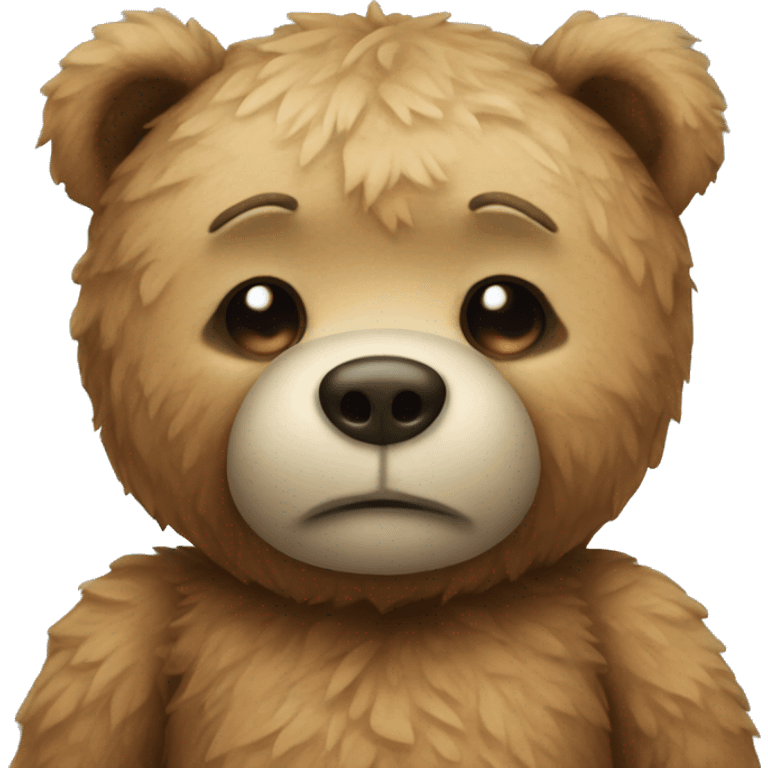 Sick teddy bear  emoji