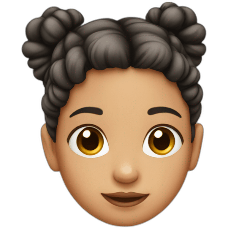 little girl with pigtails emoji