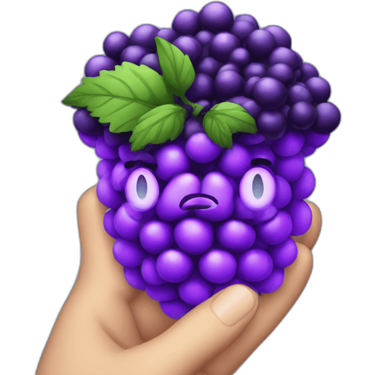 Purple BlackBerry whit Magic emoji