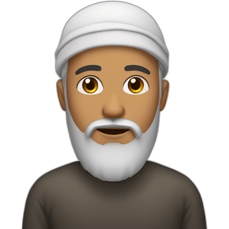 Muslim man with a beard emoji