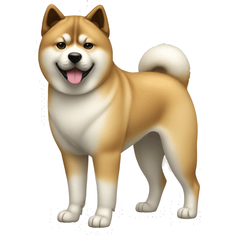 Akita Dog Breed Full Body emoji