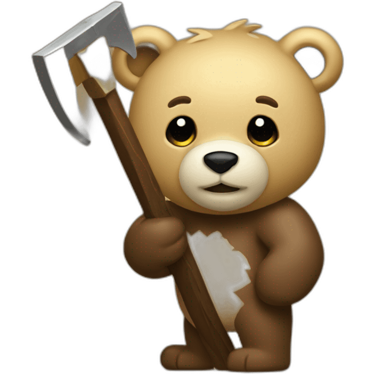 bear with pickaxe gold emoji