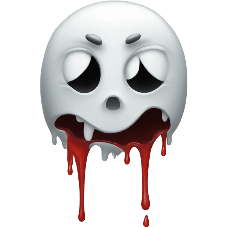 bleeding ghost emoji