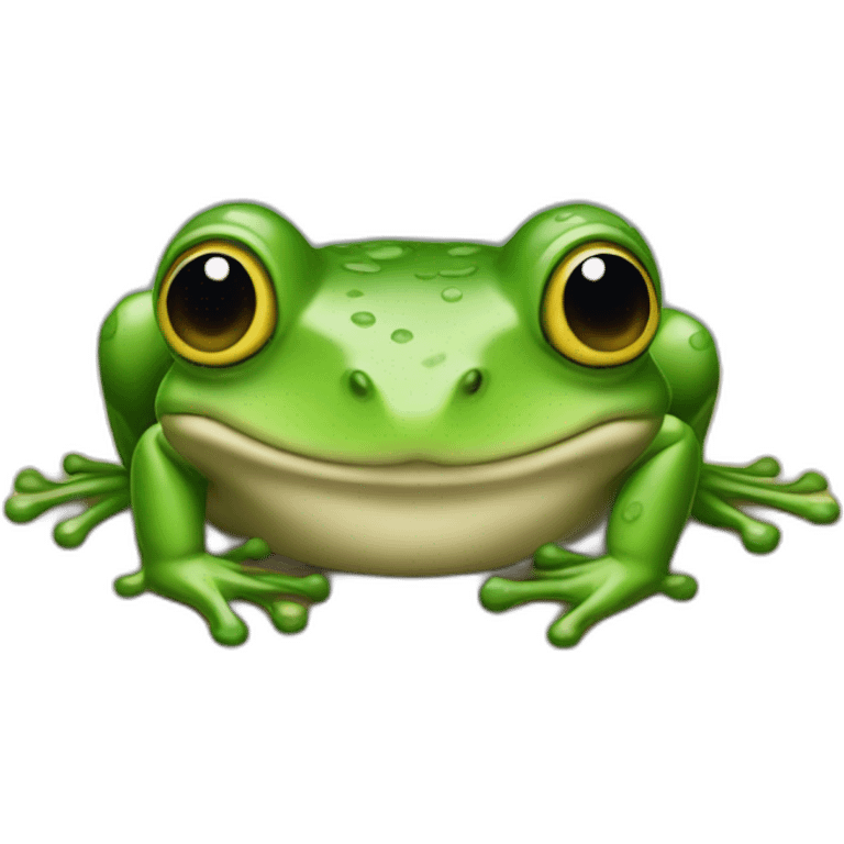 Une grenouille en caca emoji