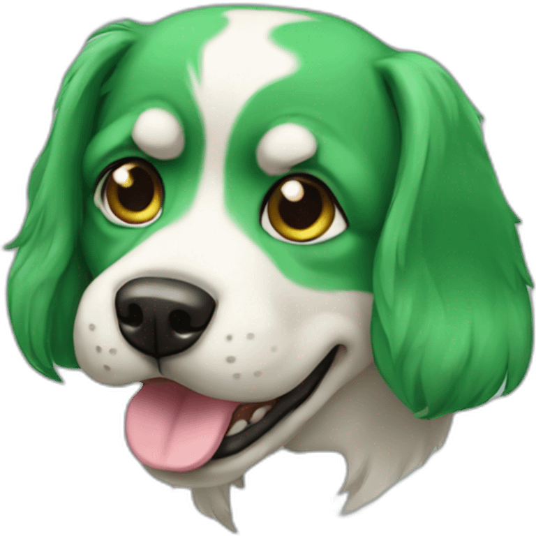 chien vert emoji