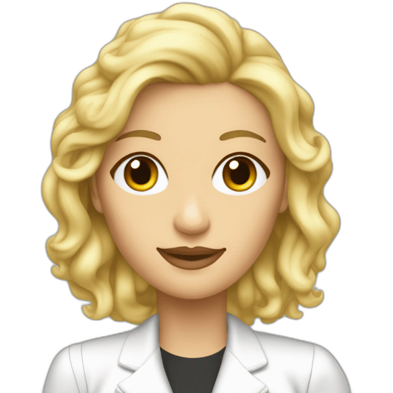 concorde blond woman synthesizer emoji