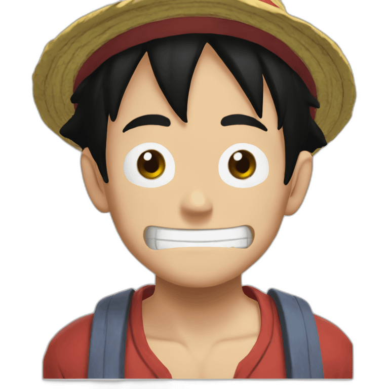 Luffy-read-book emoji