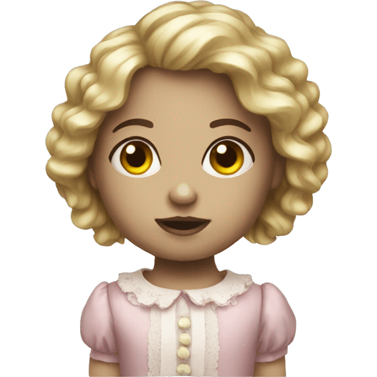 creepy doll emoji