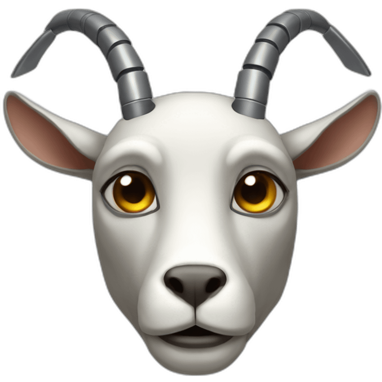 robot with goat horns emoji