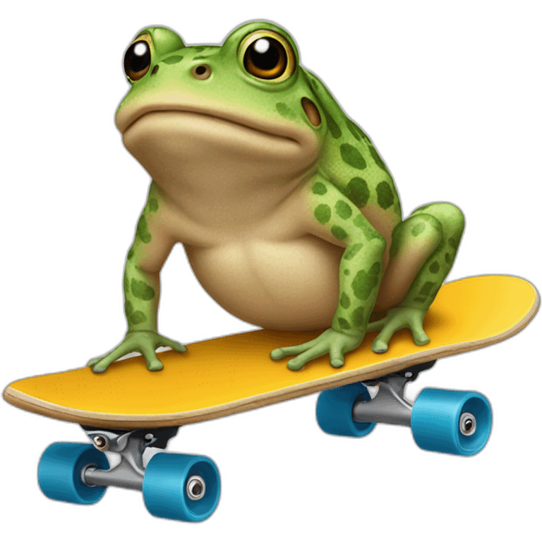 toad riding a skateboard emoji