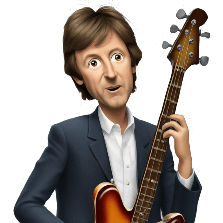 paul mccartney playing bass emoji