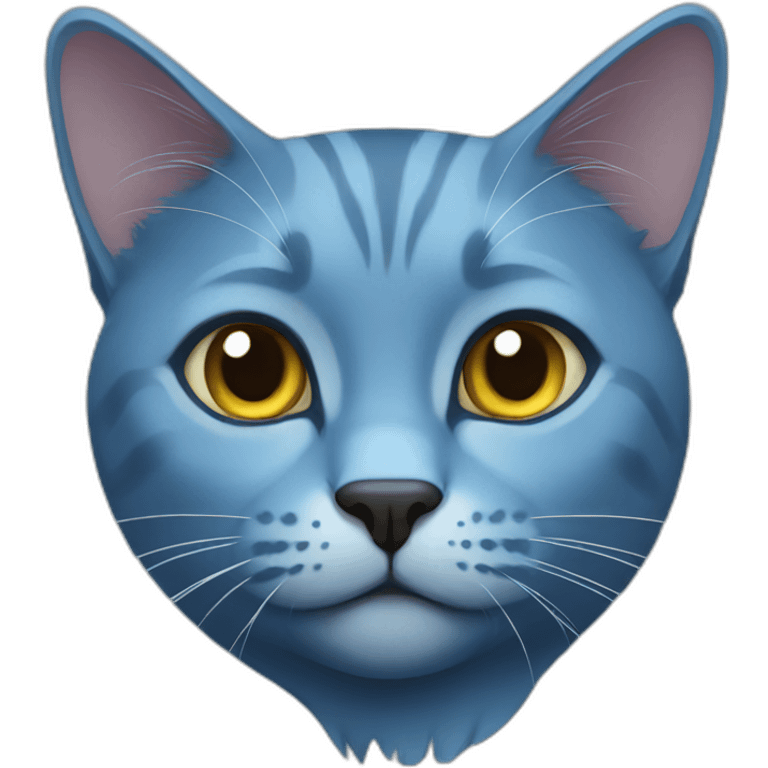 blue russian cat emoji