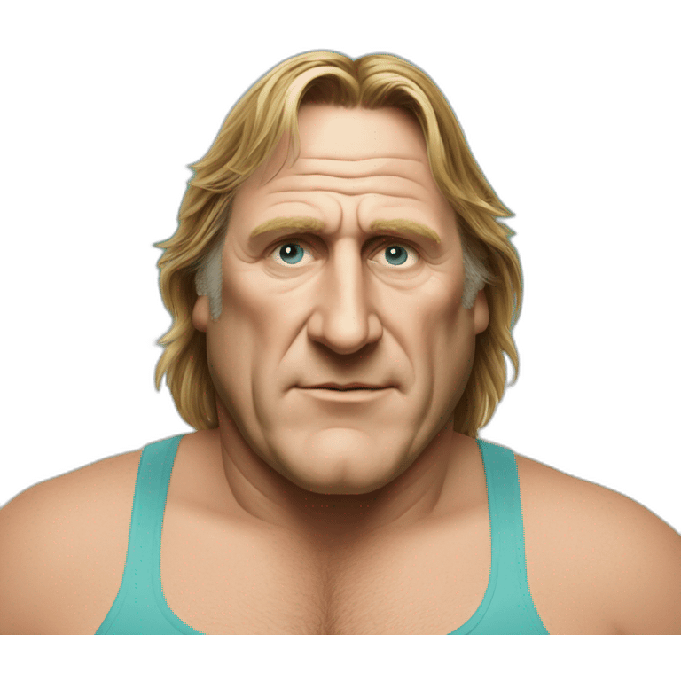 Depardieu surf emoji