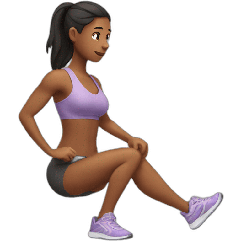 woman go musculation emoji