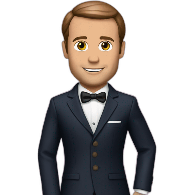 Macron has barbie emoji