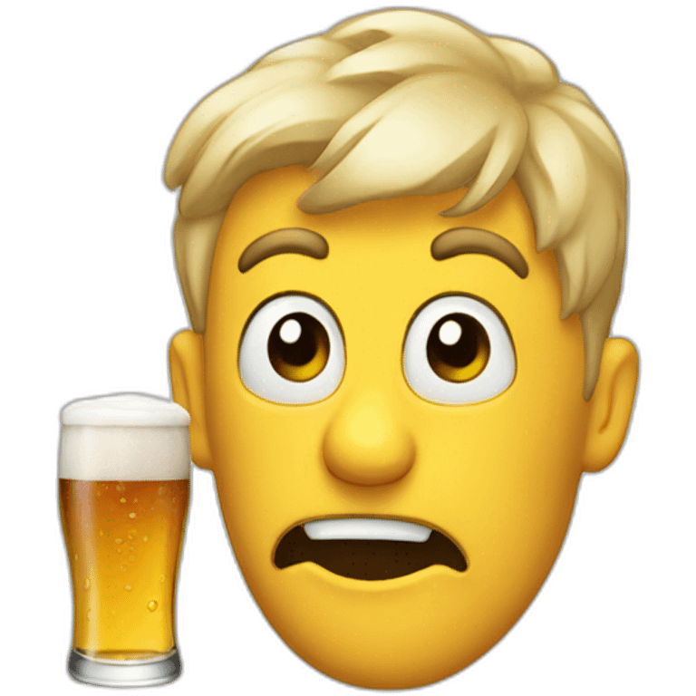 bad tasting beer emoji