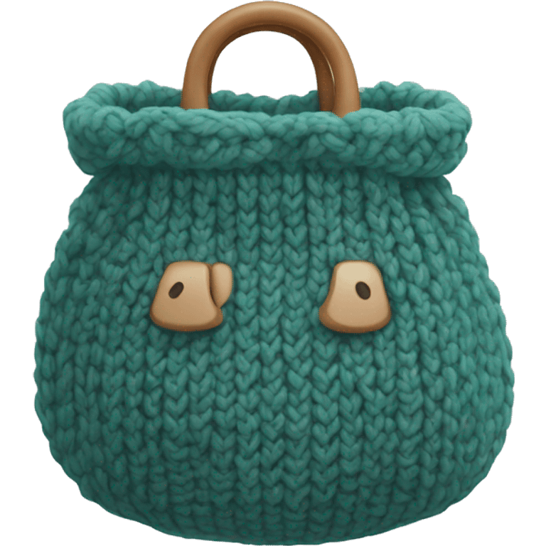 Knit bag emoji