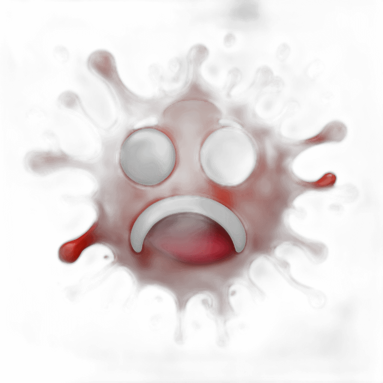 a positive blood splatter emoji