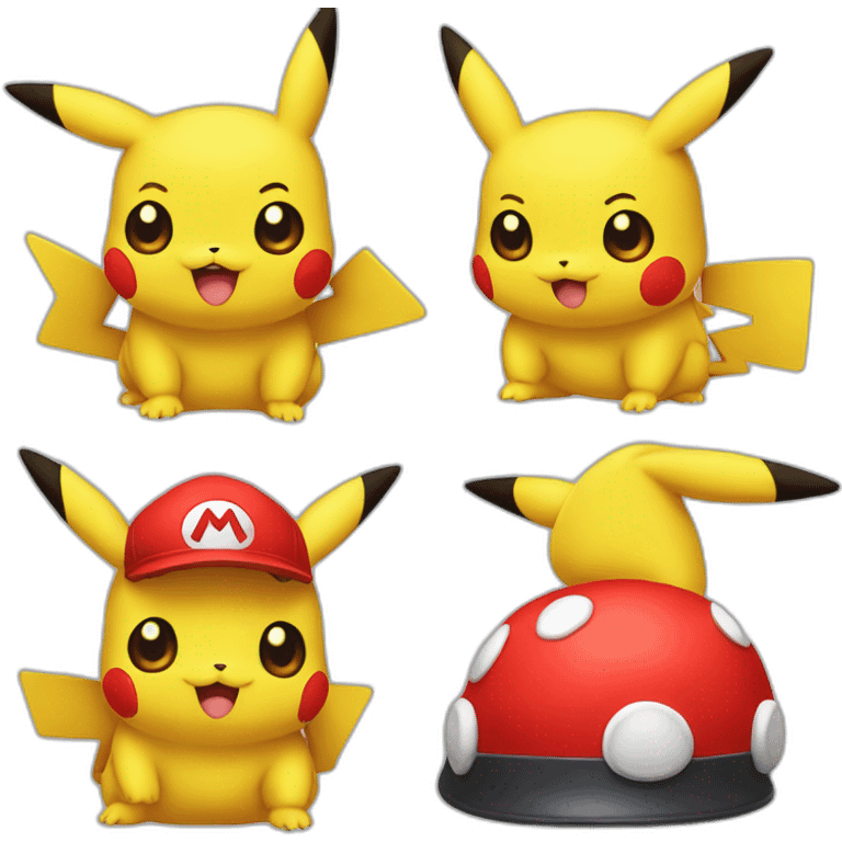 pikachu mario emoji