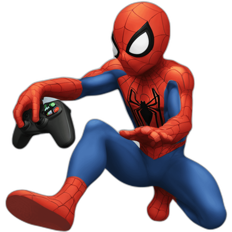 spider-man play video games emoji