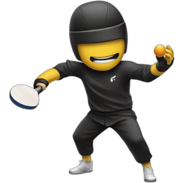 Table tennis ninja emoji