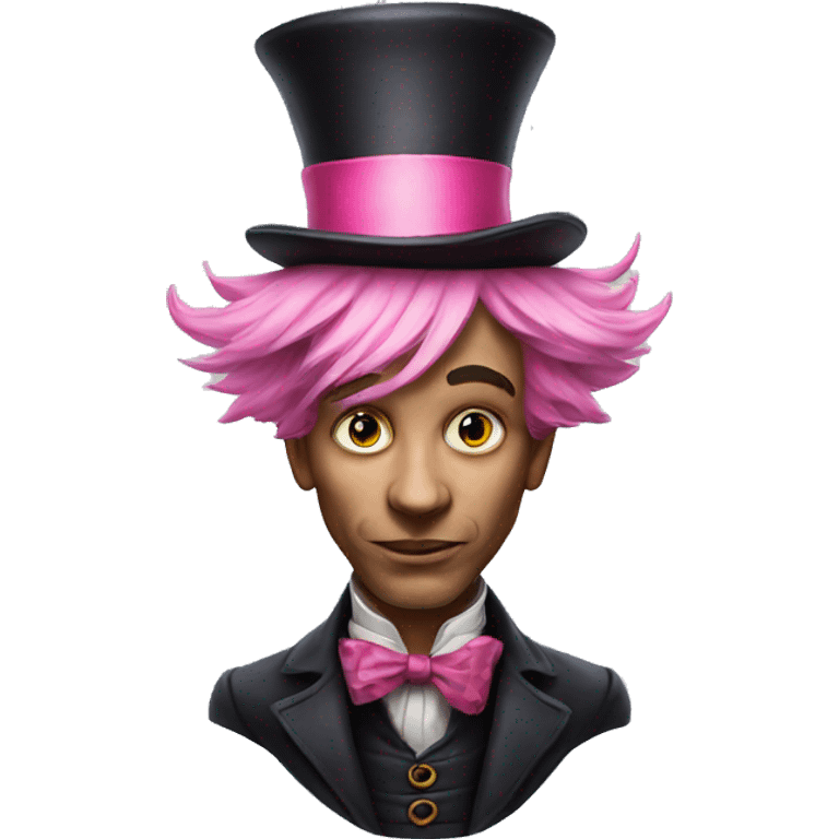 mad hatter with pink hair emoji