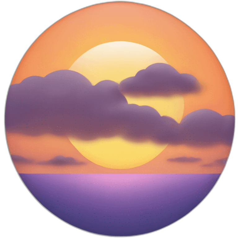 coucher de soleil emoji