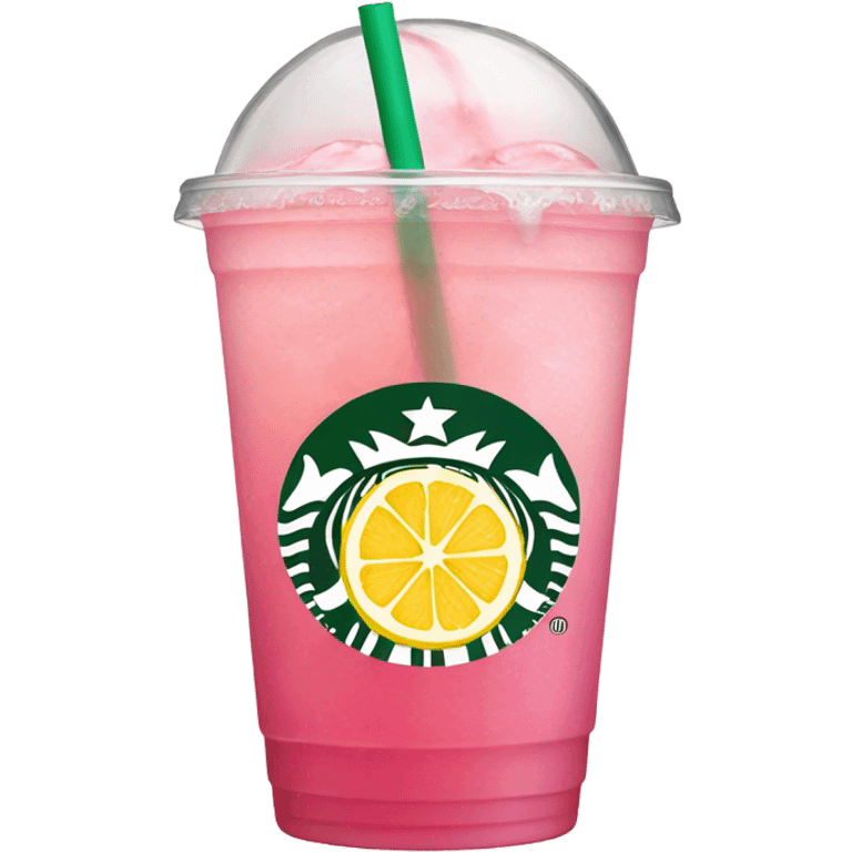 Starbucks pink lemonade  emoji