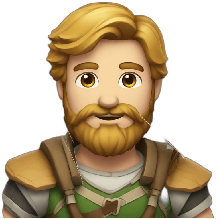 archery-loving bearded guy emoji