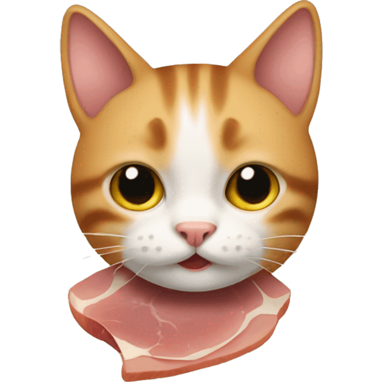 Cat as ham emoji