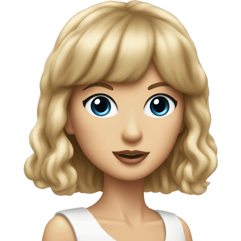 Taylor swift on a private et emoji