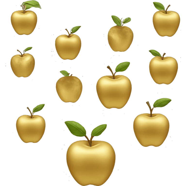 Gold apple emoji