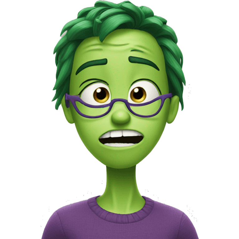 Inside out 2 disgust emoji