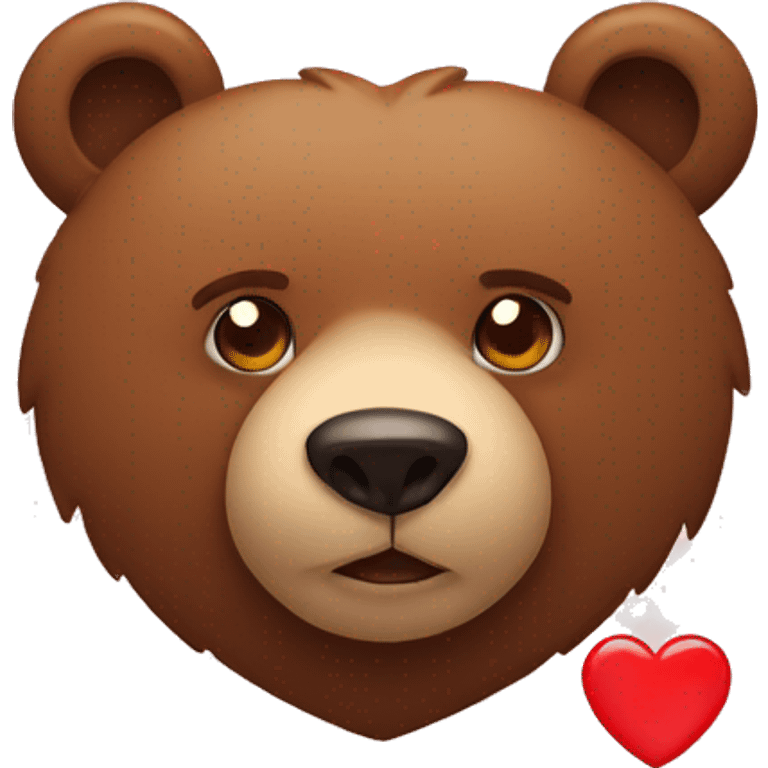 Bear with heart emoji