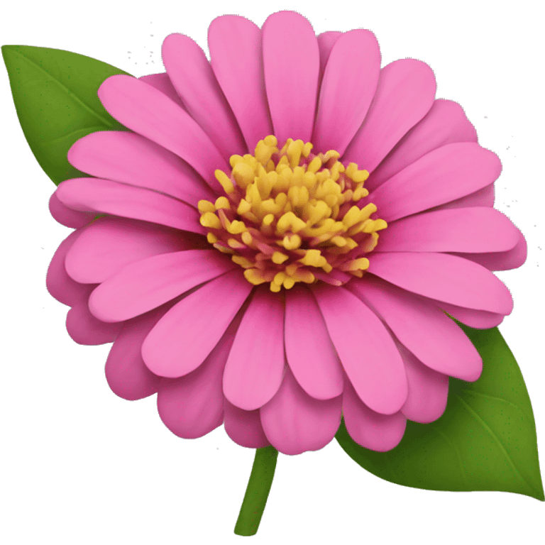 Pink zinnia emoji