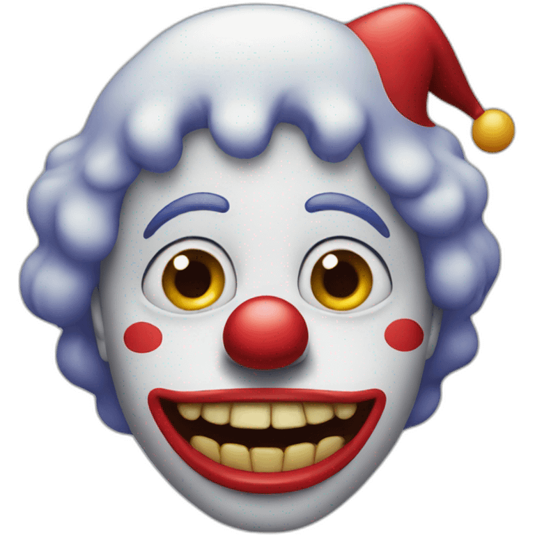 Crying clown emoji