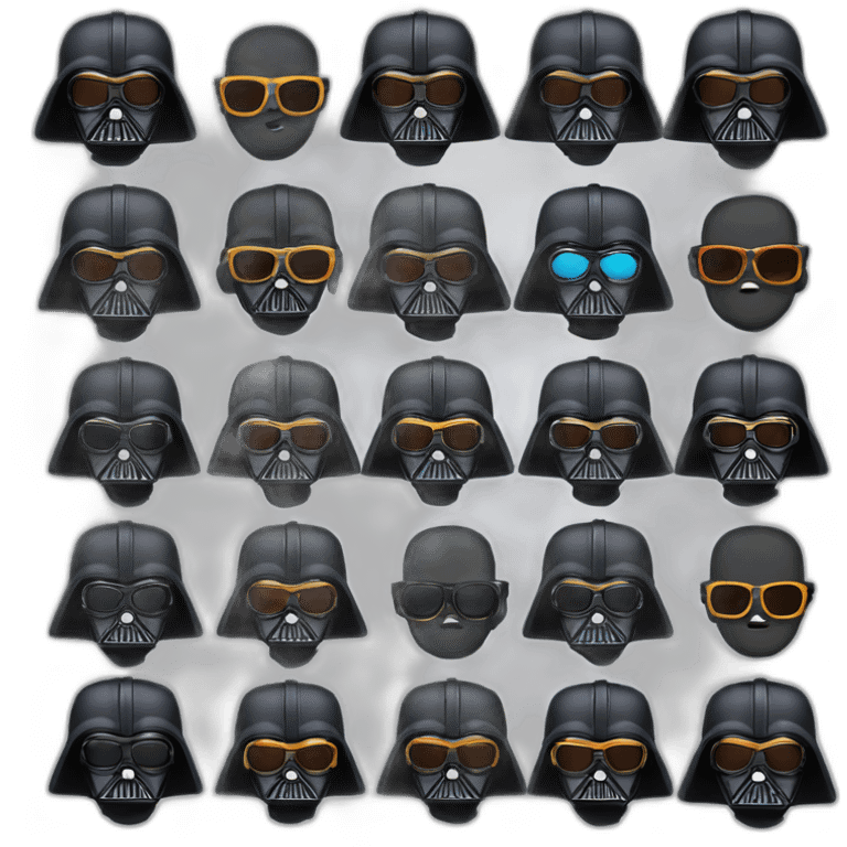 Fashionista Darth Vader with sunglasses emoji